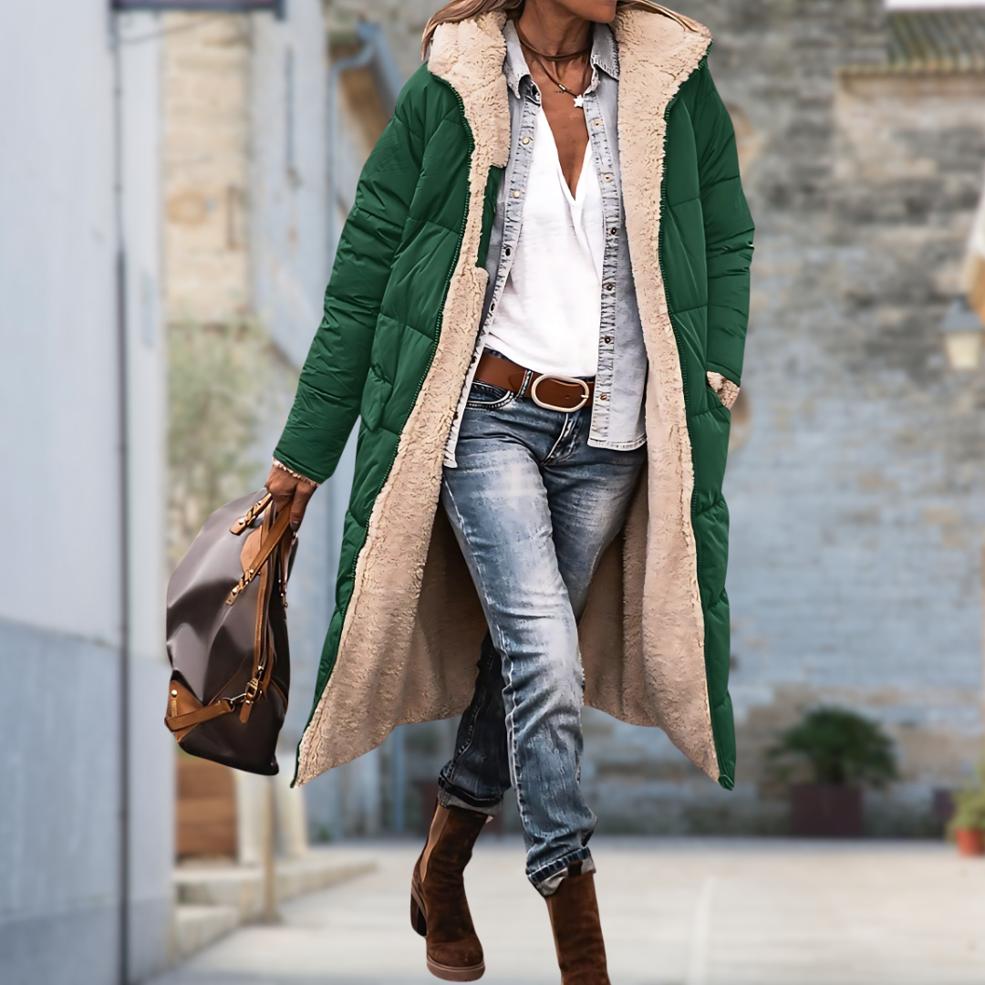 Dames Winddichte Waterdichte Winterjas – Warm, Zwart, Ideaal voor Koude Weer en Casual Outfits