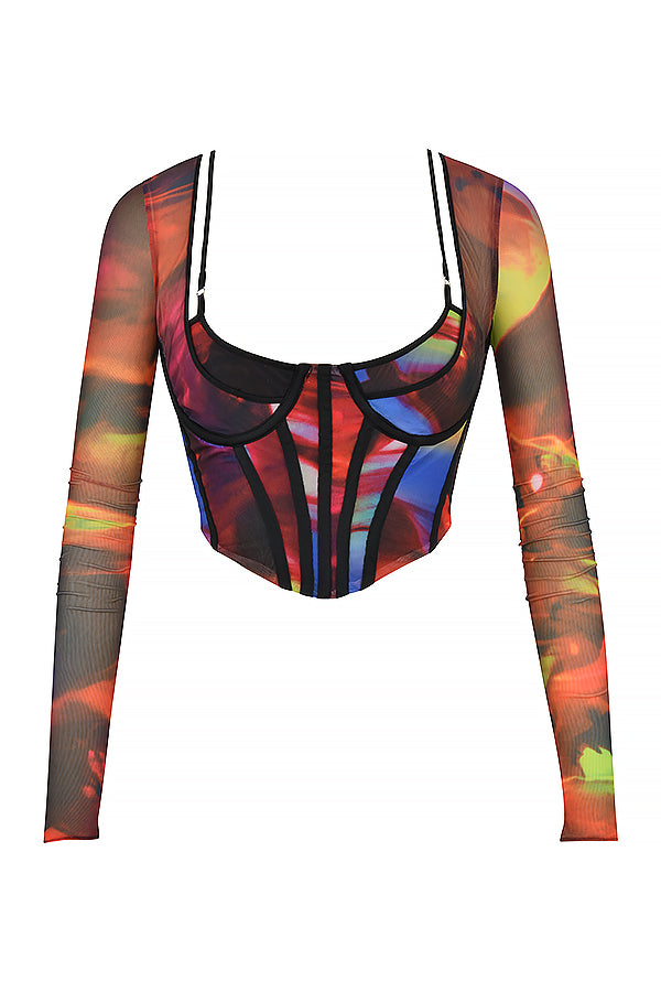 Helisanne - Artistiek Mesh Corsettop