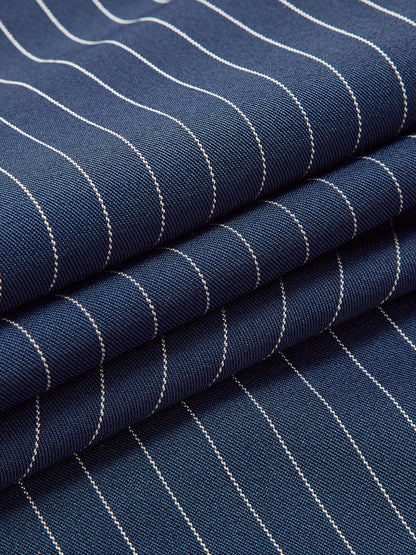 Gestreepte Plissé Pantalon Voor Vrouwen – Luchtig Polyester, Elegante Stijl & Ideaal Voor Zomerse Soirees.