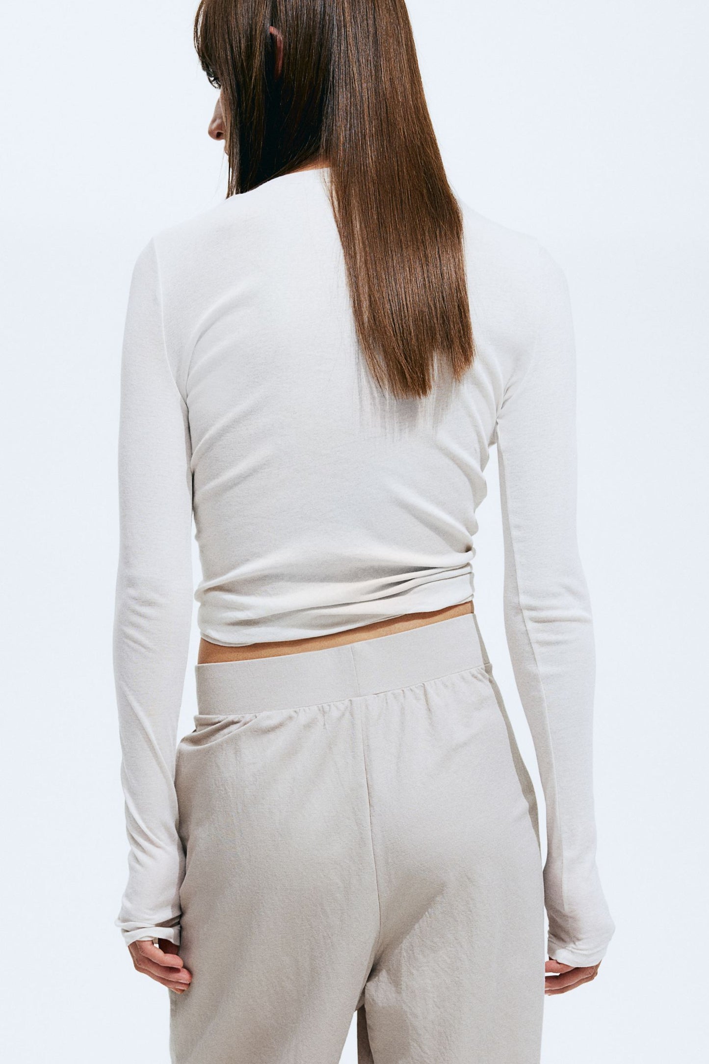 Luchtige damesbroek met wijde snit en plooien