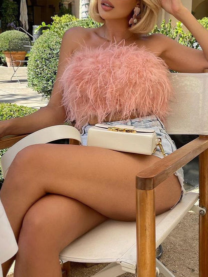 Gershwin - Bandeautop met Veerdetail