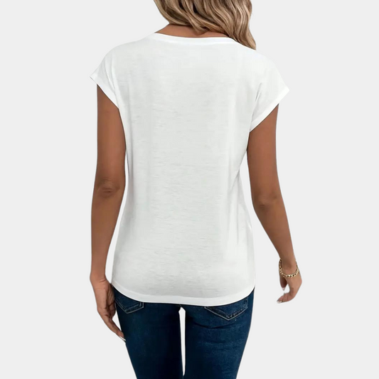 Luna - Perfect passend en comfortabel T-shirt met V-hals voor dames