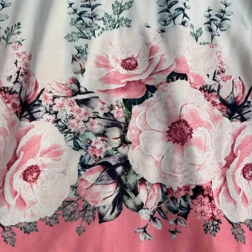 Dames Hoodie met Rits – Bloemenprint, Lange Mouw, Casual Streetwear