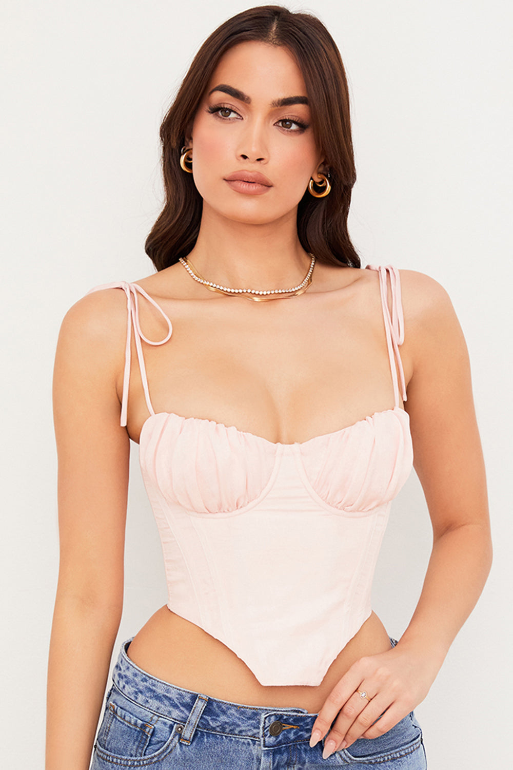Indira - Delicate Chiffon Korsettop