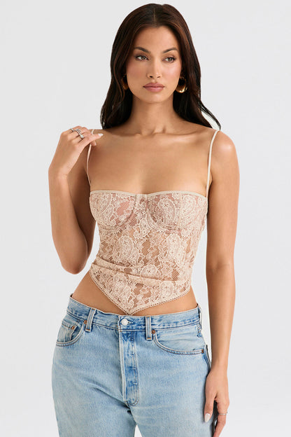 Helisette - Elegante Kanten Bustier-Top