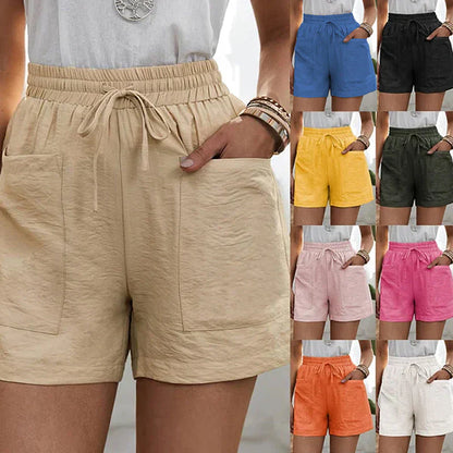 Nicolette - Casual Shorts met Zakken