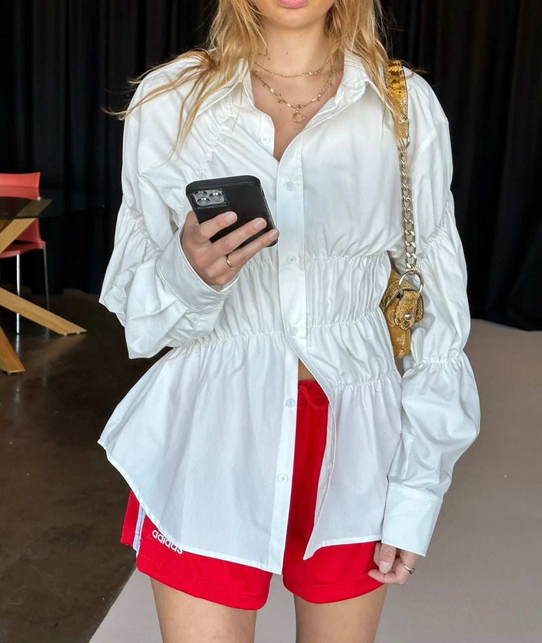 Gersiya - Trendy Scrunched Blouse