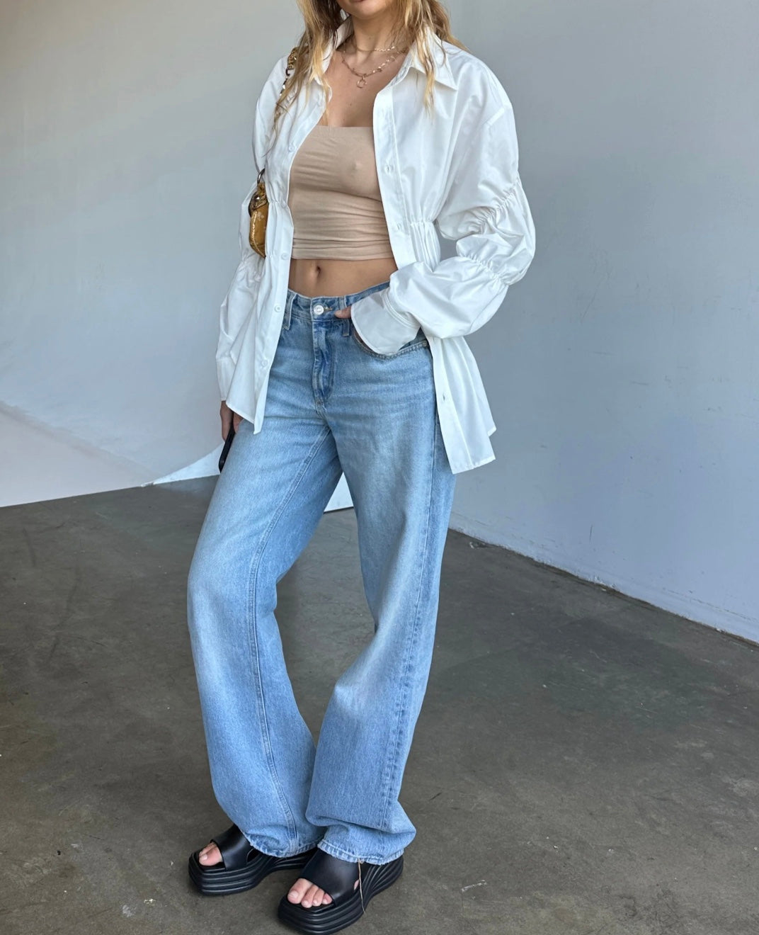 Gersiya - Trendy Scrunched Blouse