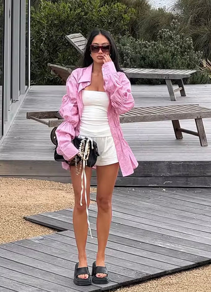 Gersiya - Trendy Scrunched Blouse