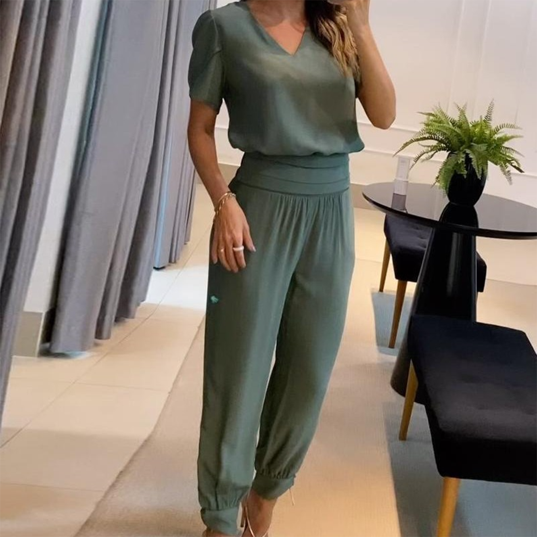 Celina - Stijlvolle Bedrukte Chique Jumpsuit | Trendy & Comfortabel