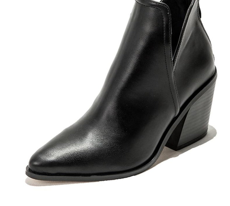 Merel - Trendy Cowboylaarzen met Hoge Hak