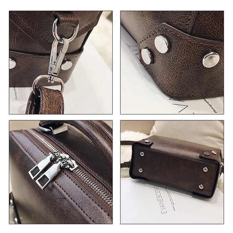 Jasmijn - Vintage Leren Schoudertas