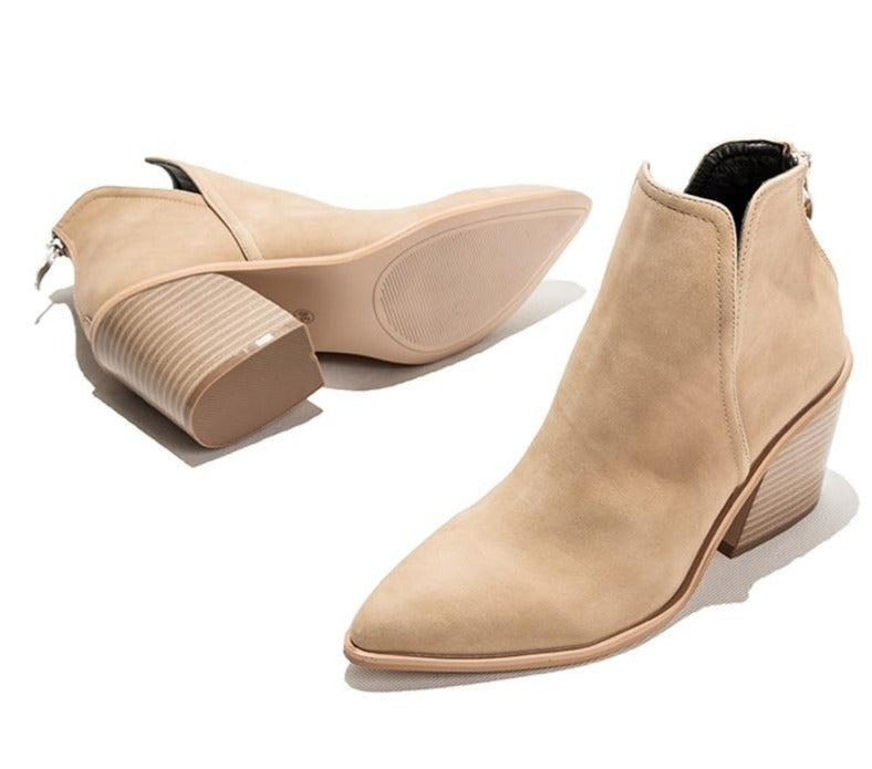 Merel - Trendy Cowboylaarzen met Hoge Hak