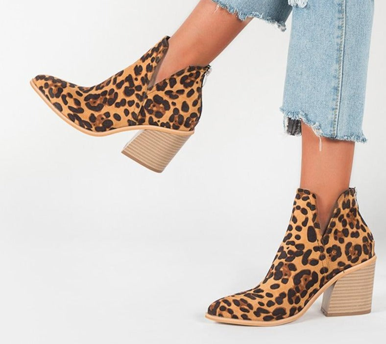 Merel - Trendy Cowboylaarzen met Hoge Hak