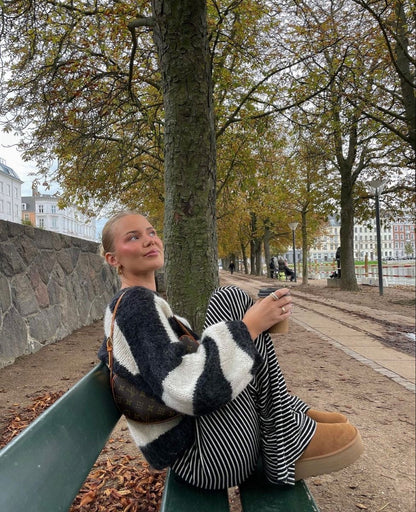 Isalie - Gestreepte Loungebroek