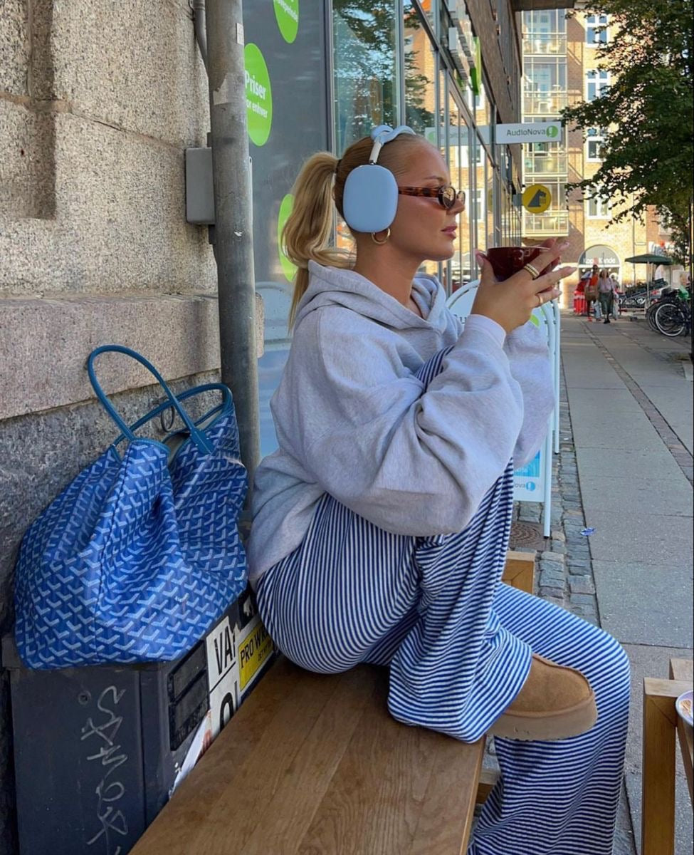 Isalie - Gestreepte Loungebroek