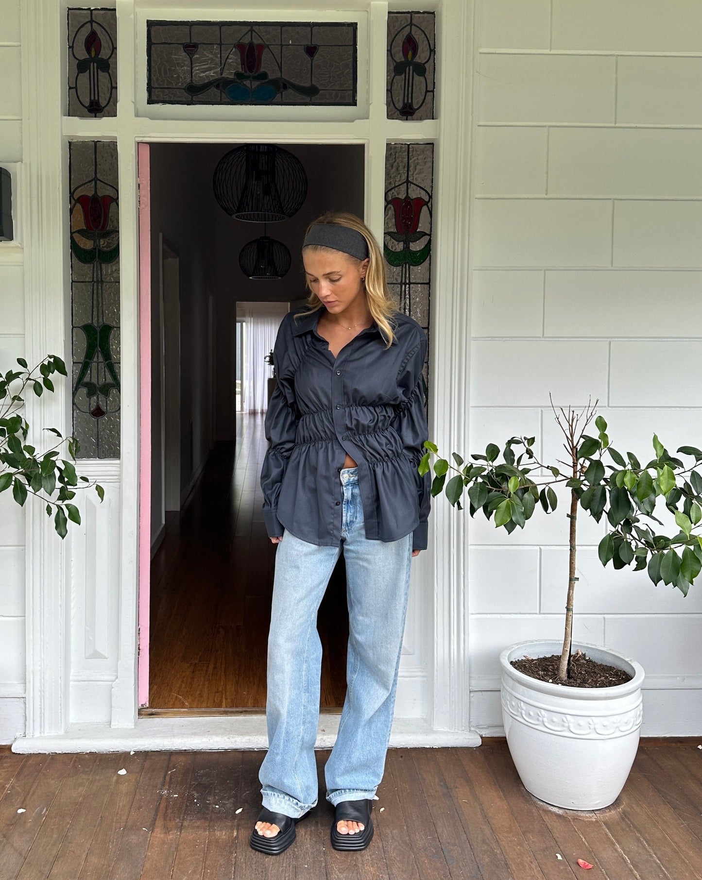 Gersiya - Trendy Scrunched Blouse