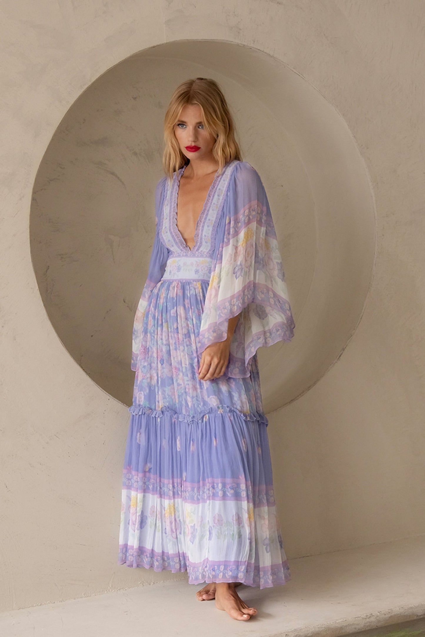 Sofie - Stijlvolle Lange Mouw Maxi Jurk