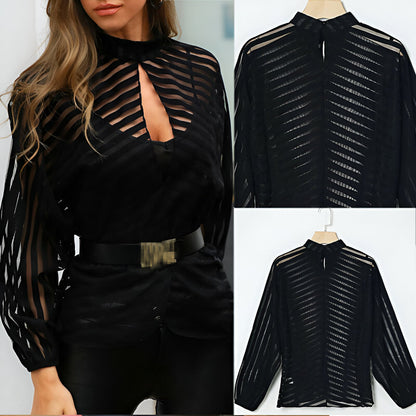 Cosette - Verleidelijke Mesh Blouse