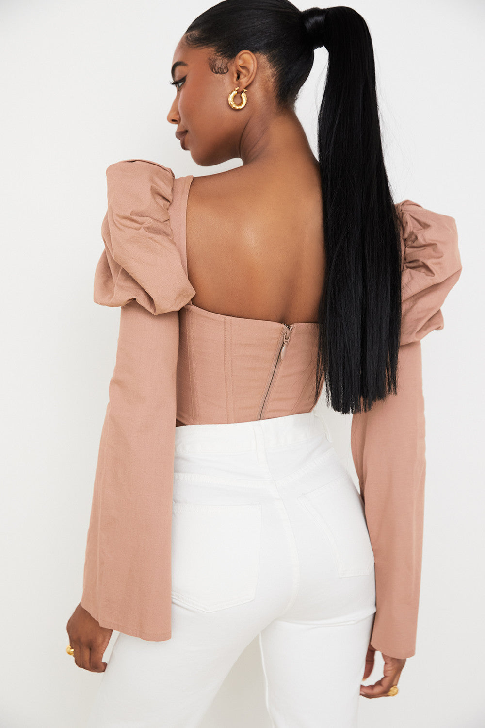 Helvienne - Mokka Korsettop