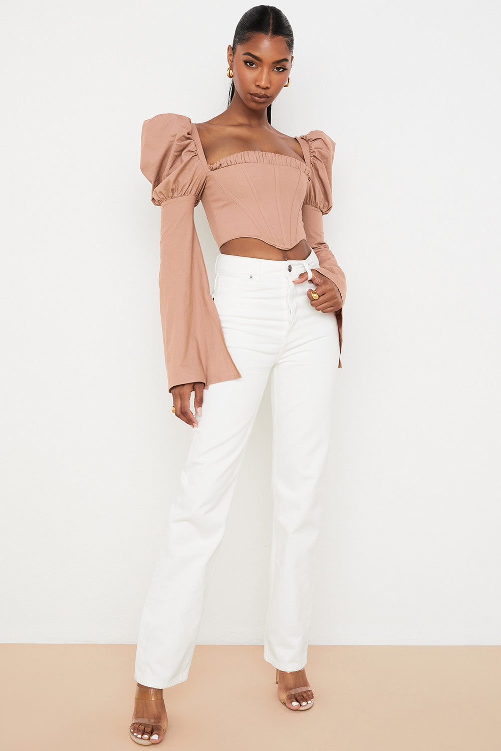 Helvienne - Mokka Korsettop