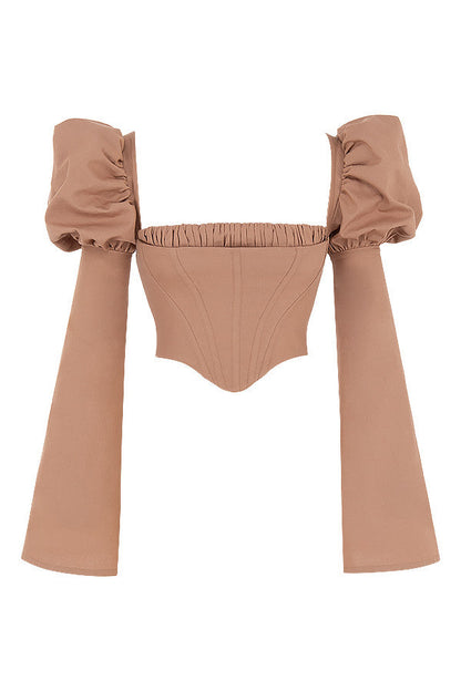 Helvienne - Mokka Korsettop