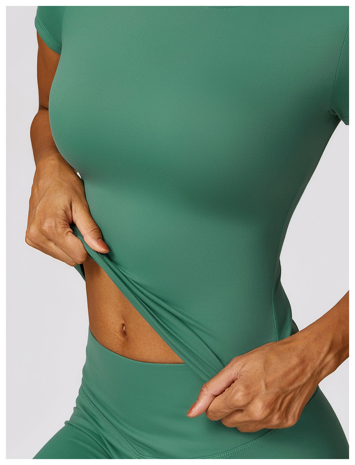 Gabriella - 2-Delig Shaping Gym Set met Korte Mouwen