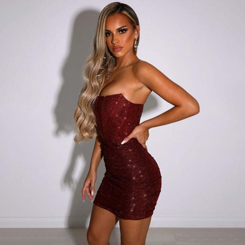 Luna - Mini Jurk met Corset Glamour