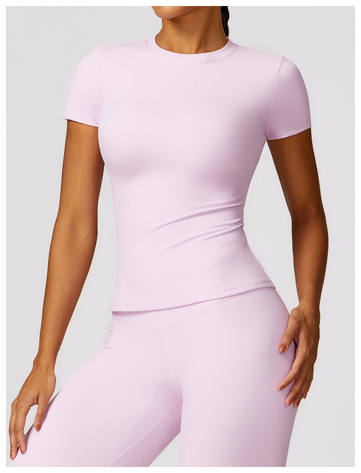 Gabriella - 2-Delig Shaping Gym Set met Korte Mouwen