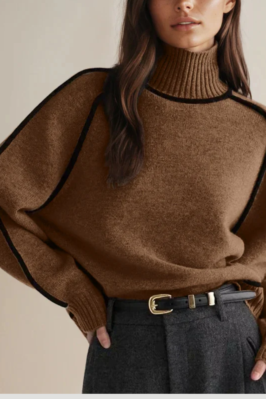 Isabelle - Half Turtleneck Gebreide Trui