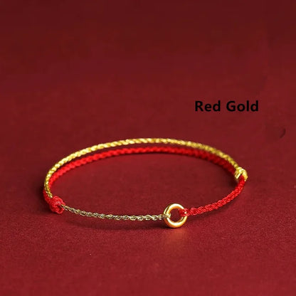 Jalena - Handgeweven Gouden Cirkel Armband