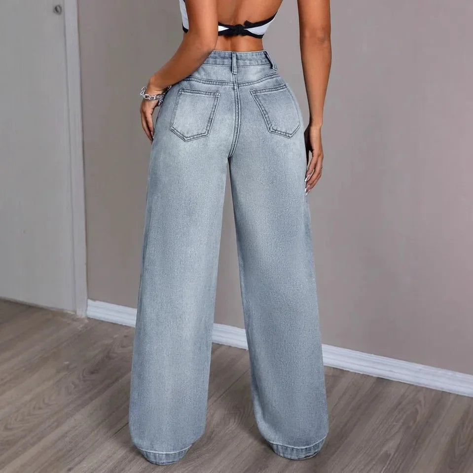 High Waist Wide Jeans
