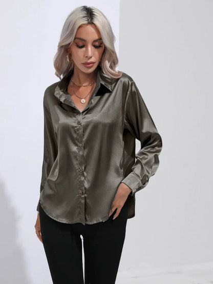 Isotta - Satijnen Blouse