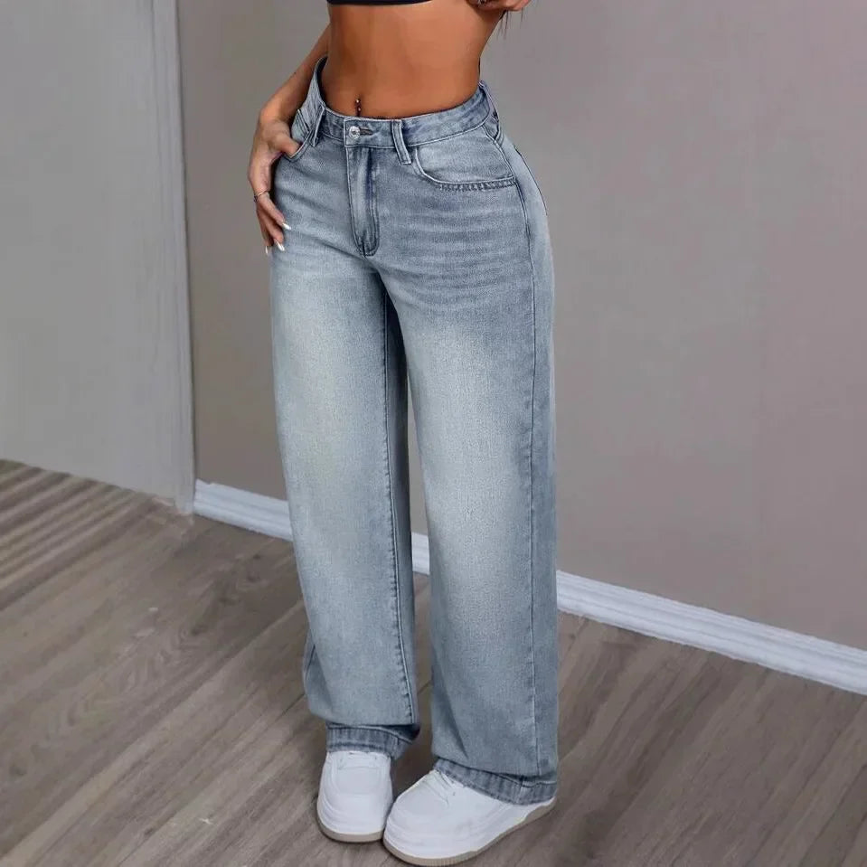 High Waist Wide Jeans
