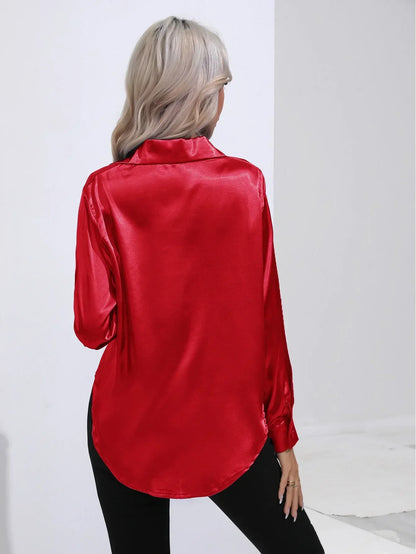 Isotta - Satijnen Blouse