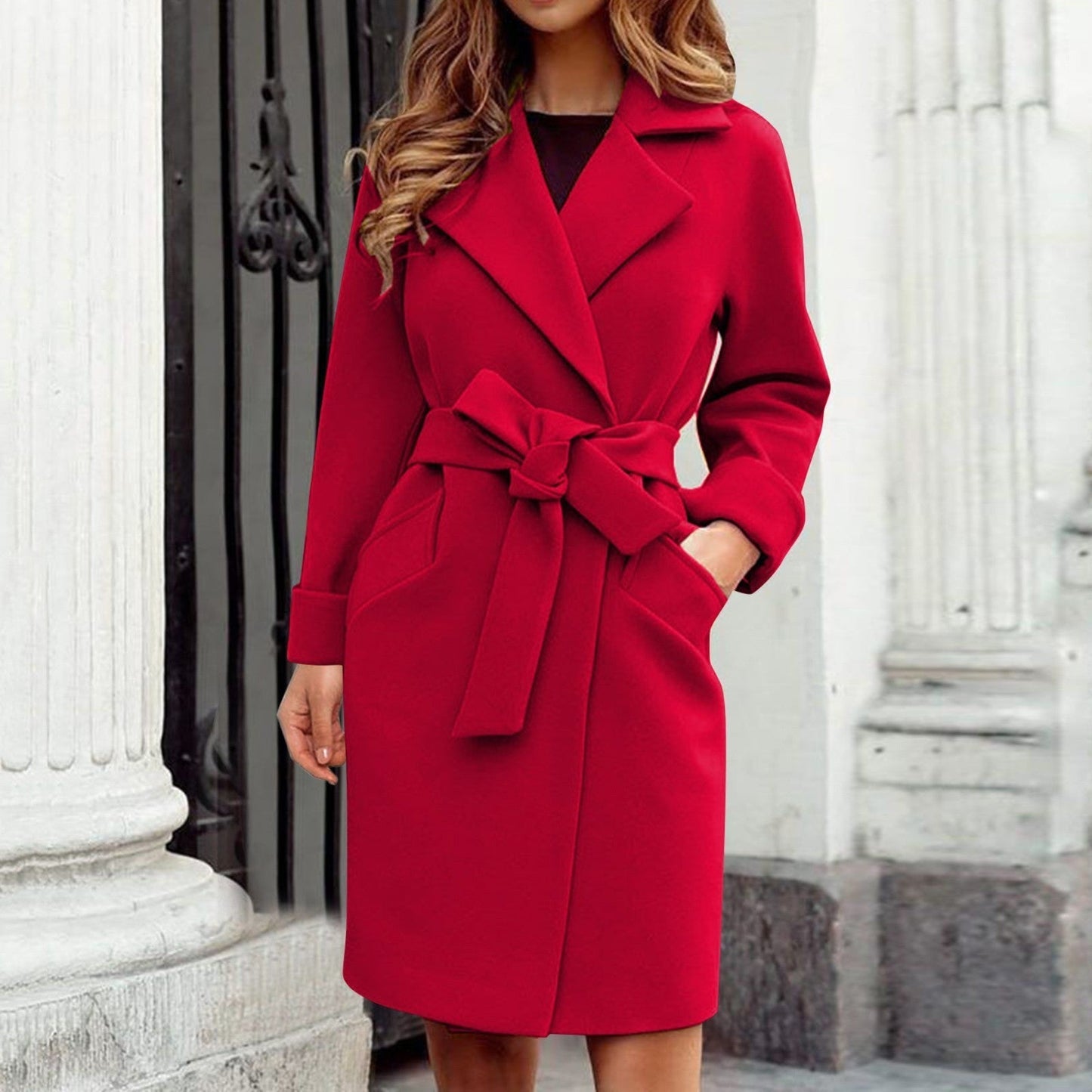 Danique - Opvallende Trenchcoat Winterjas