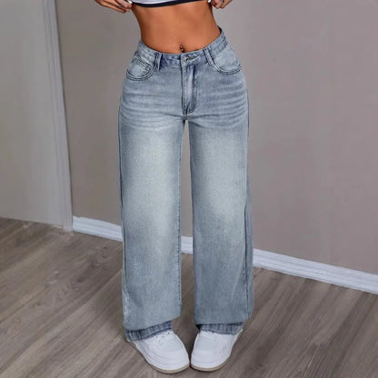 High Waist Wide Jeans