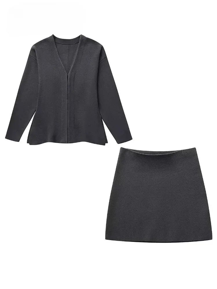 Gwen - Blazer en Rok Tweedelige Set