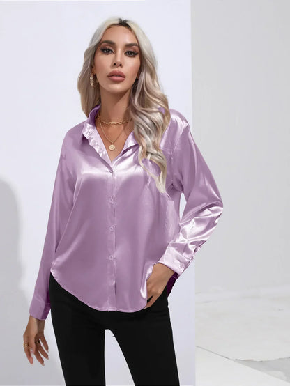 Isotta - Satijnen Blouse
