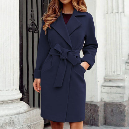 Jemina - Lange Trenchcoat Winterjas