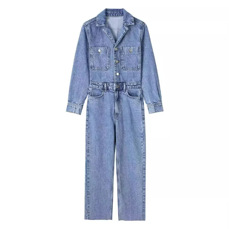 Fayenne - Denim Jumpsuit voor Dames