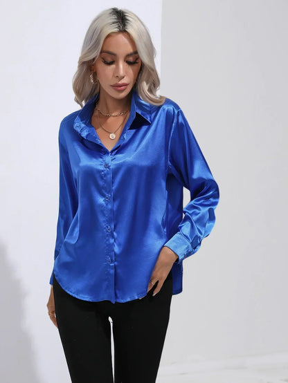 Isotta - Satijnen Blouse