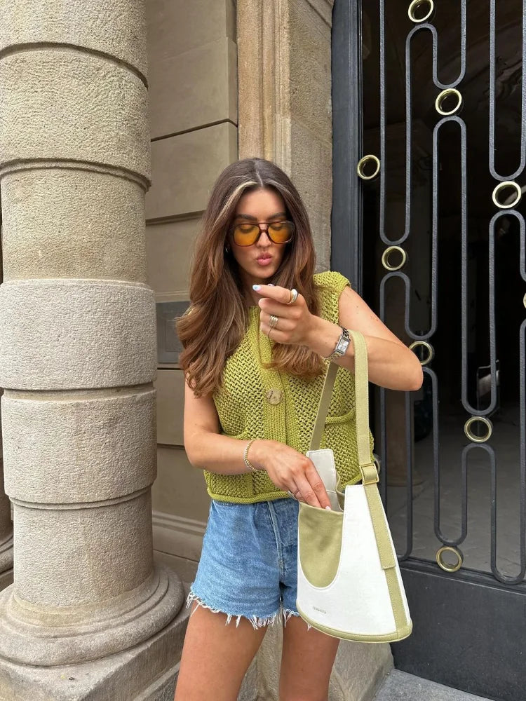 Ilya - Gebreid Dames Vest