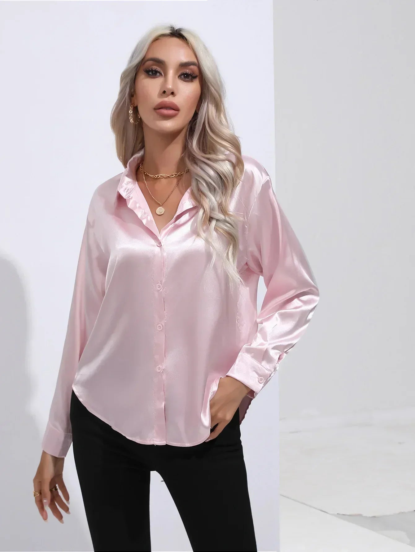 Isotta - Satijnen Blouse