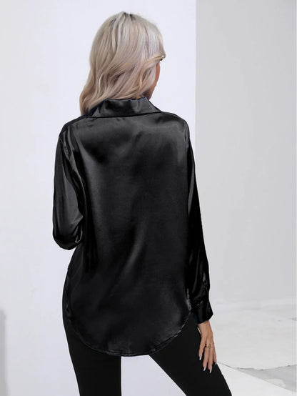 Isotta - Satijnen Blouse