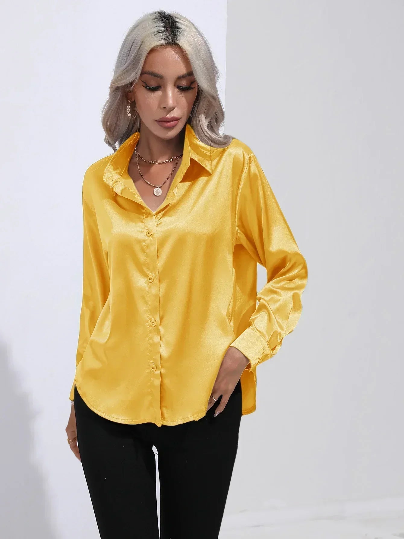 Isotta - Satijnen Blouse
