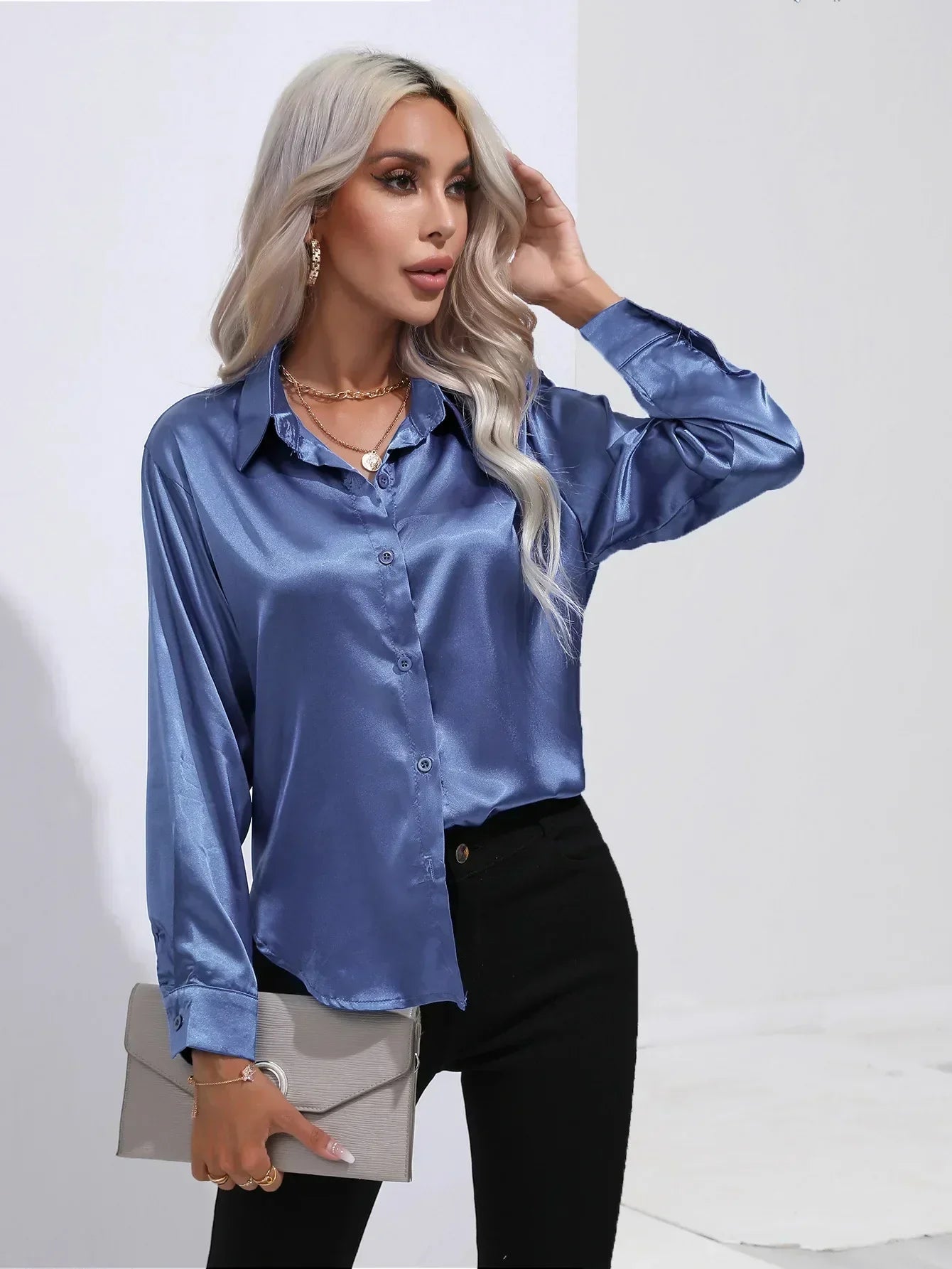 Isotta - Satijnen Blouse
