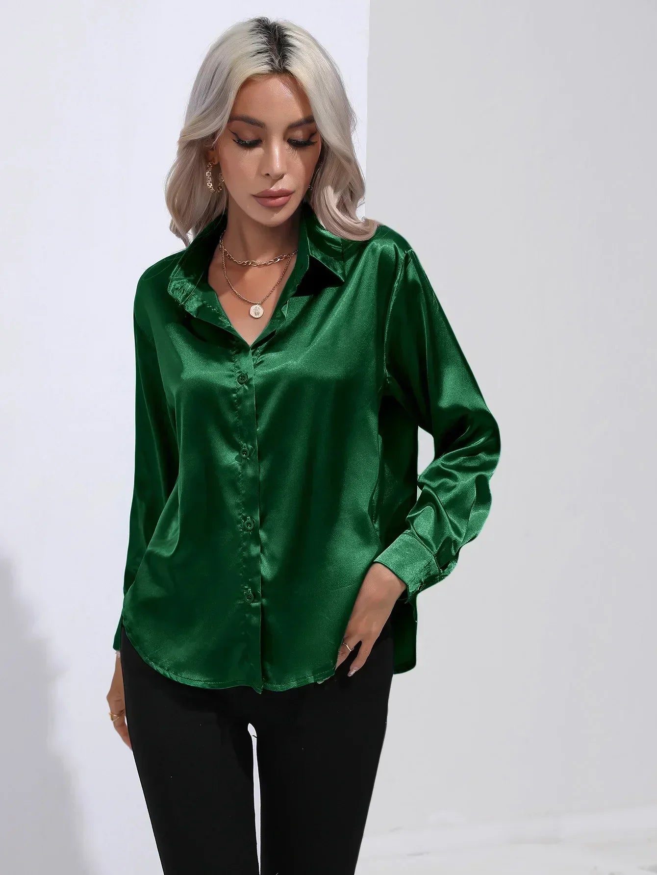 Isotta - Satijnen Blouse