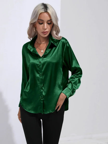 Isotta - Satijnen Blouse