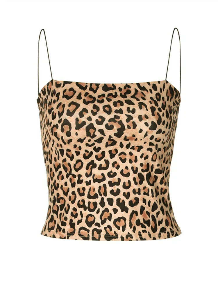 Gavina - Trendy Luipaardprint Cami Top